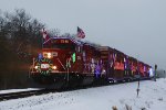 CP 2246, the red-nosed (well, all red) locomotive